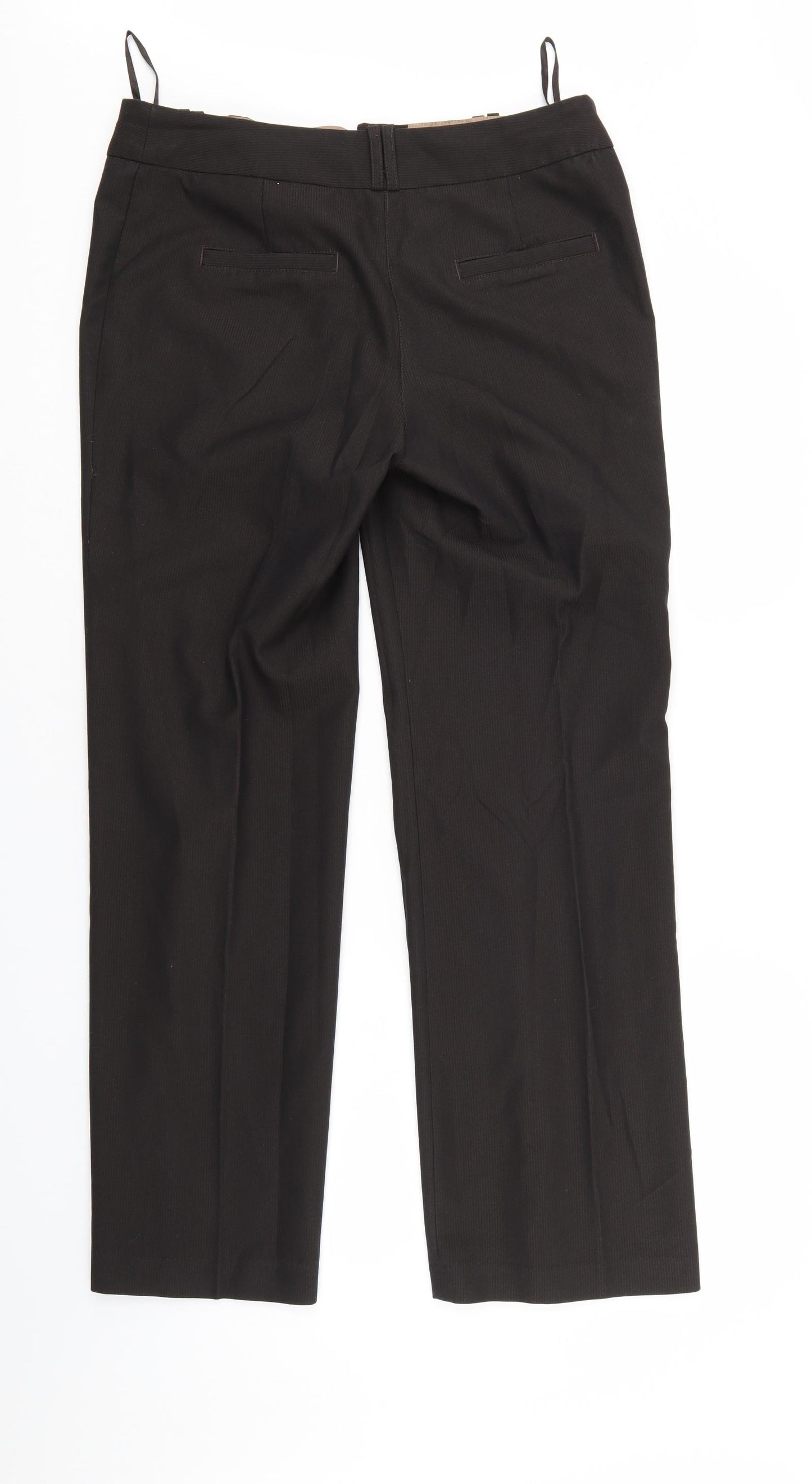 NEXT Womens Brown Striped  Trousers  Size 34 in L30 in