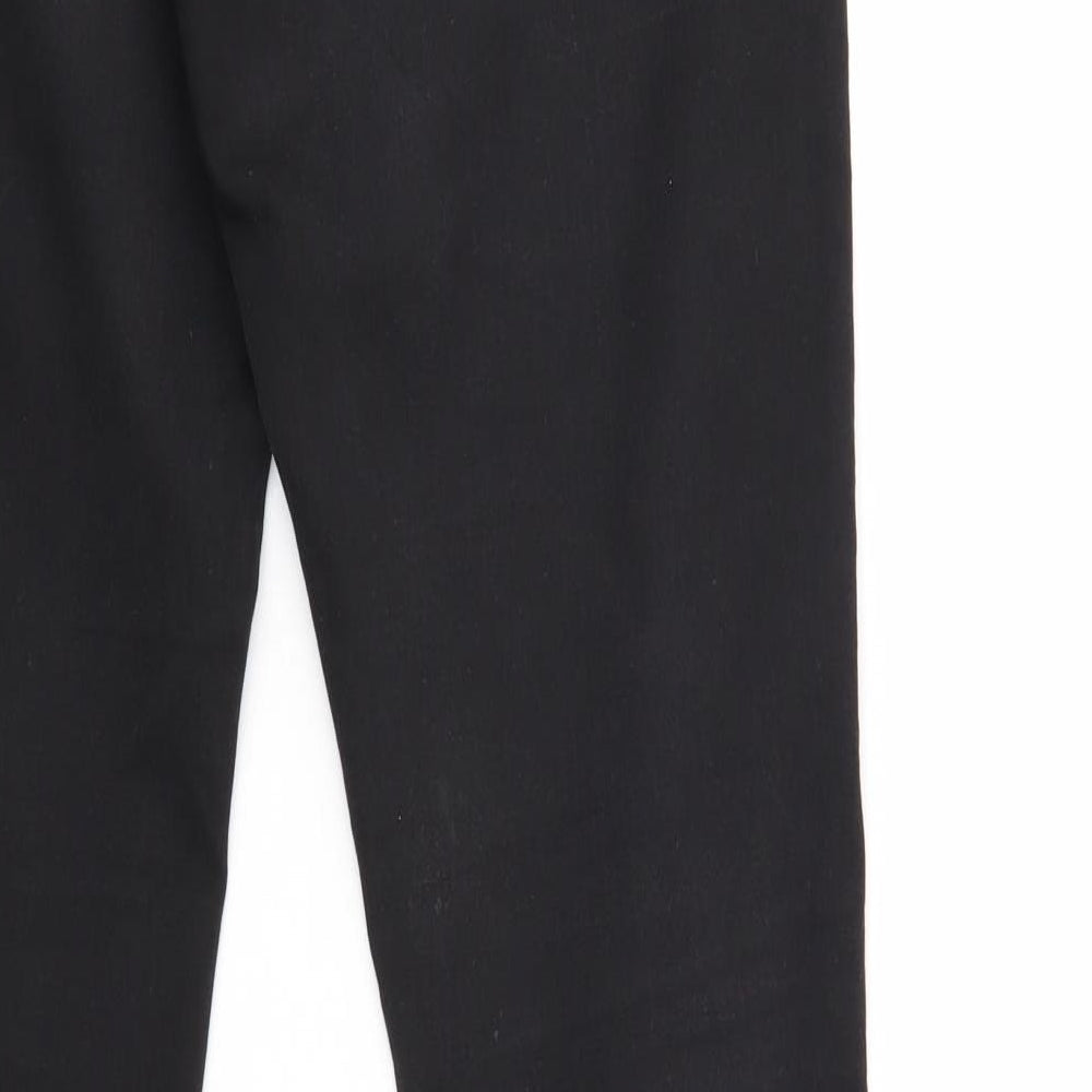 Denim & Co. Womens Black  Denim Straight Jeans Size 10 L27 in