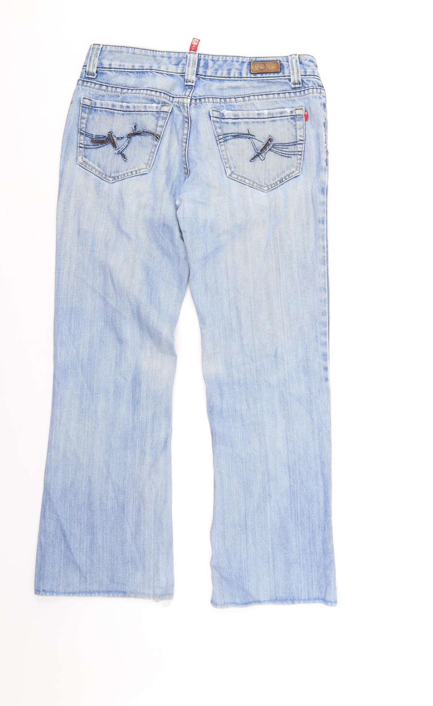 vidoulizi Womens Blue  Denim Bootcut Jeans Size 29 in L28 in