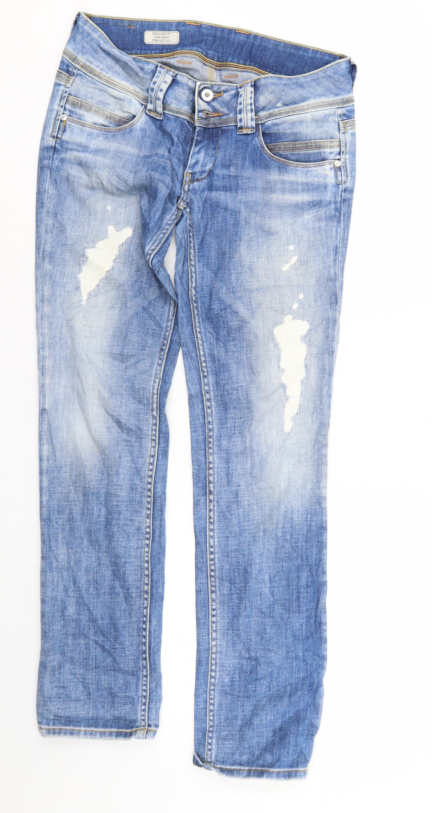 pepe Mens Blue  Denim Straight Jeans Size 29 L32 in