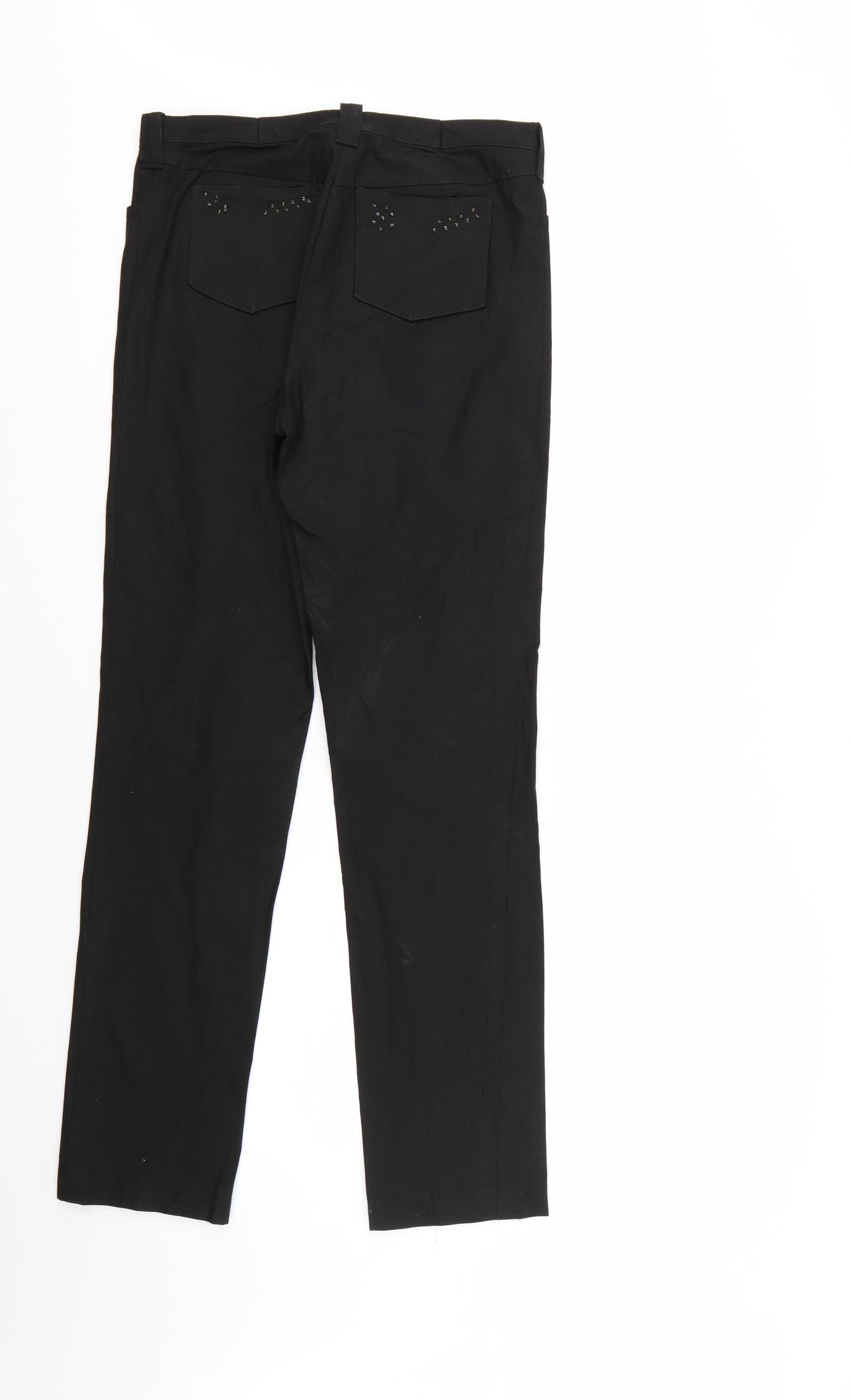 Preworn Womens Black   Trousers  Size 30 in L30 in