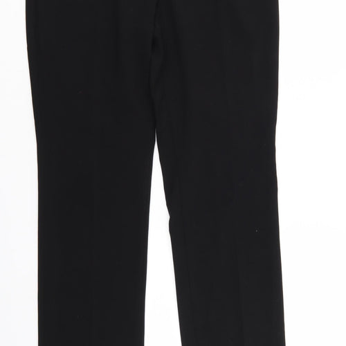 M&S Womens Black   Trousers  Size 10 L28 in
