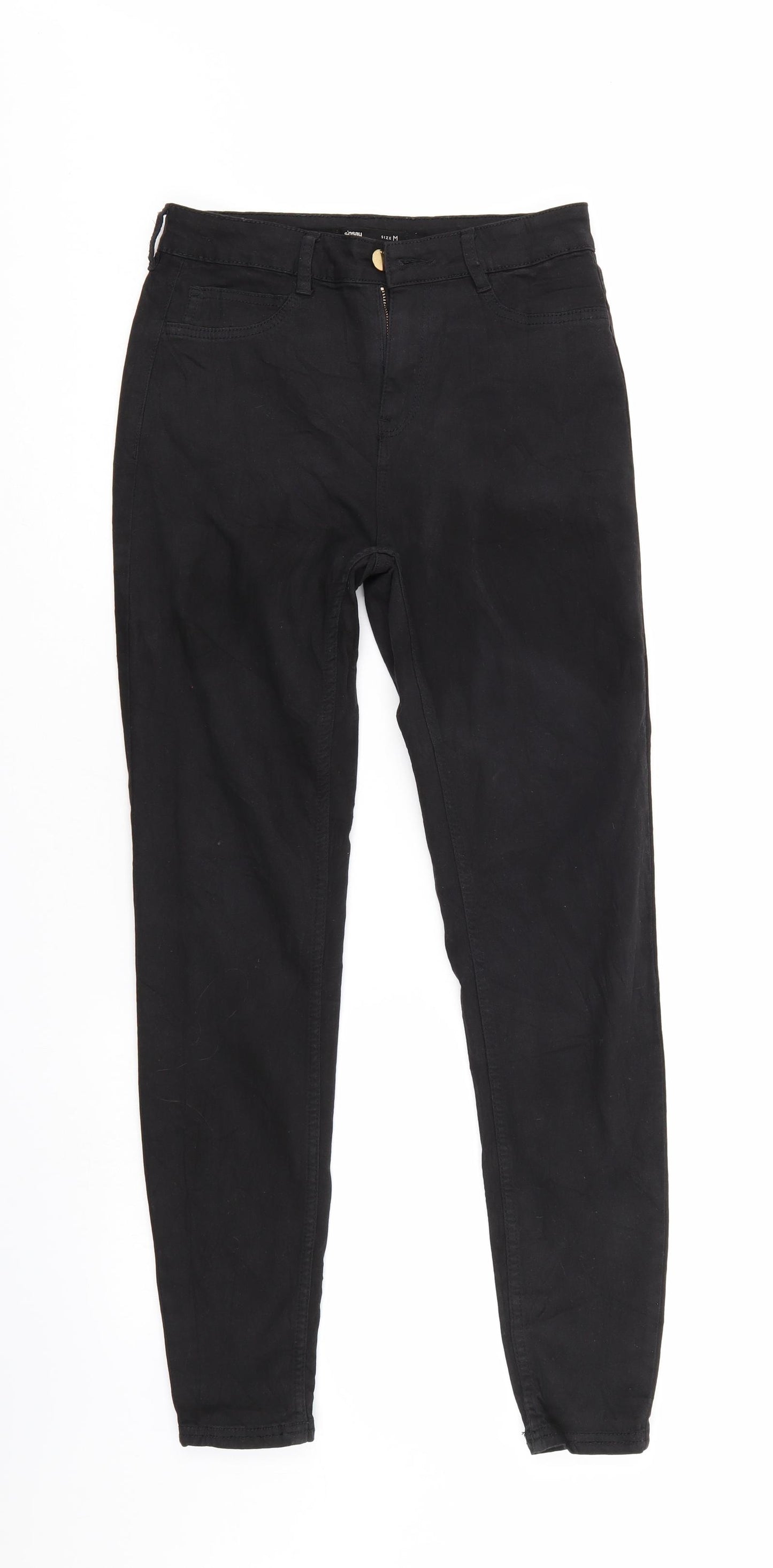Sinsay Womens Black  Denim Tapered Jeans Size M L28 in