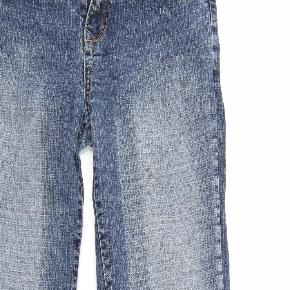 Yagas Womens Blue  Denim Bootcut Jeans Size L L29 in - Elastic Waist