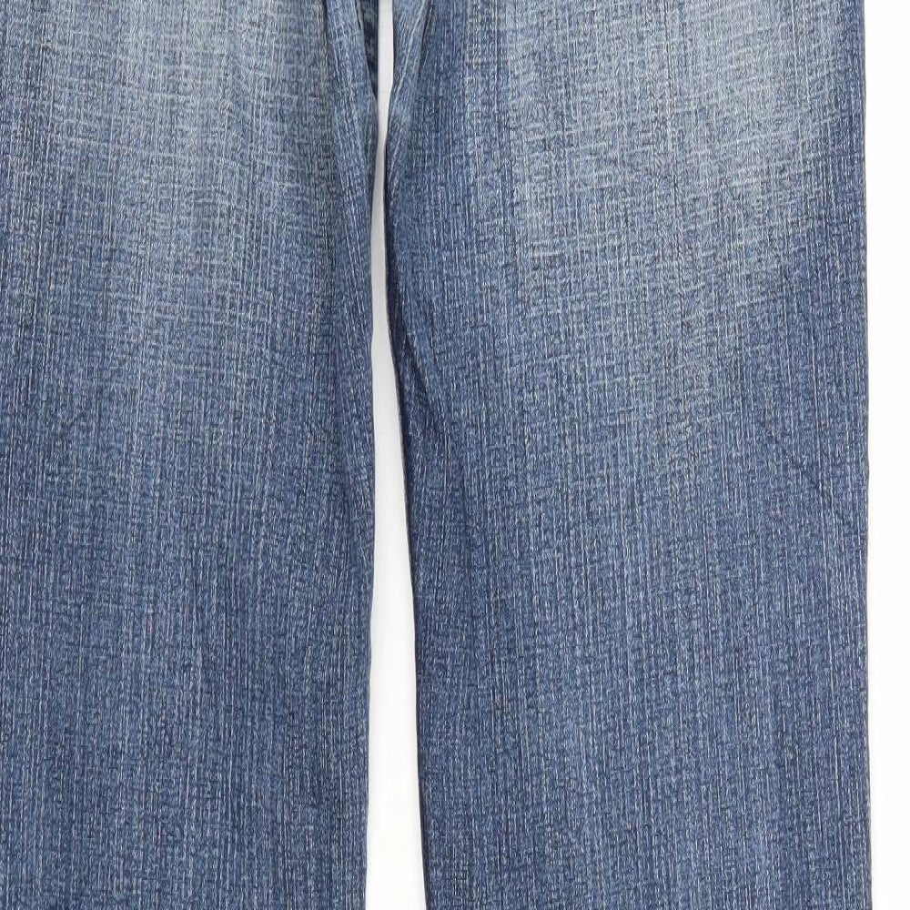 Yagas Womens Blue  Denim Bootcut Jeans Size L L29 in - Elastic Waist