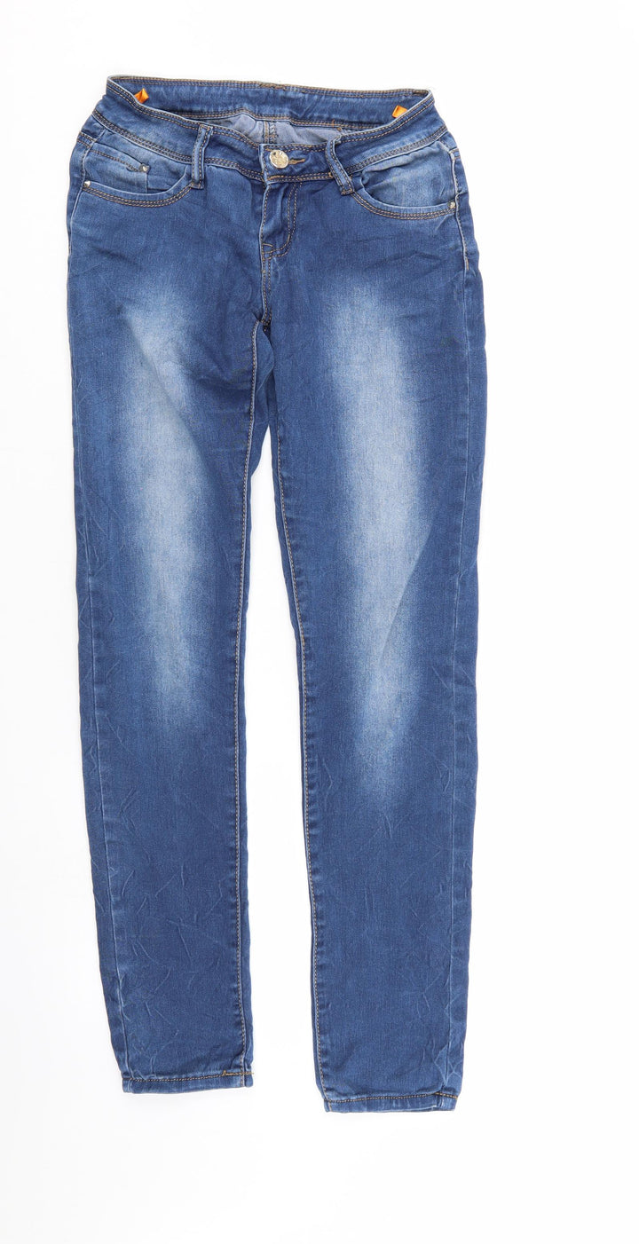 Preworn Womens Blue Denim Straight Jeans Size M L30 in