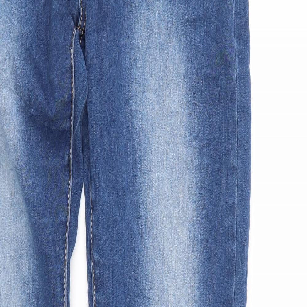 Preworn Womens Blue  Denim Straight Jeans Size M L30 in