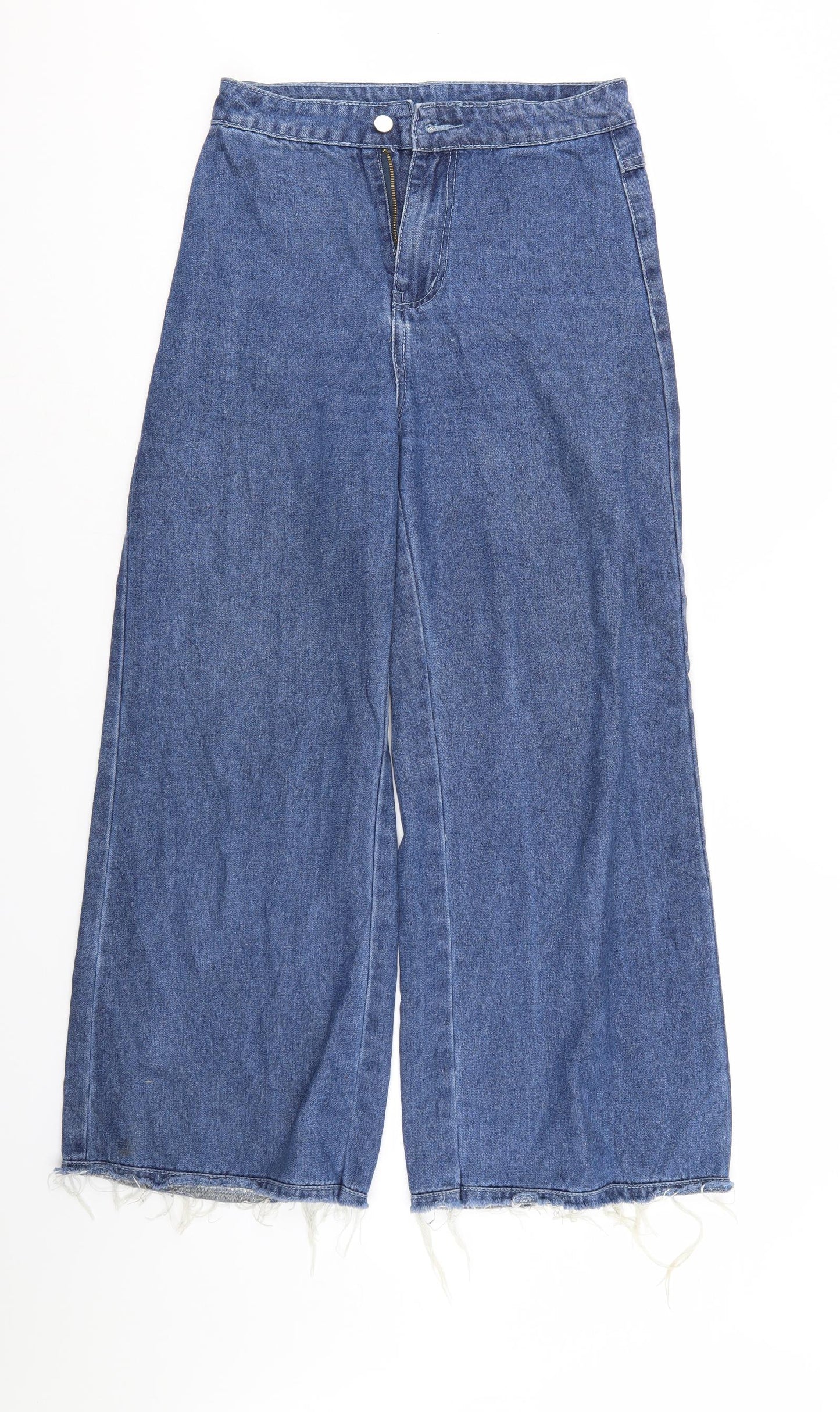 SheIn Womens Blue  Denim Wide-Leg Jeans Size S L26 in - Flared