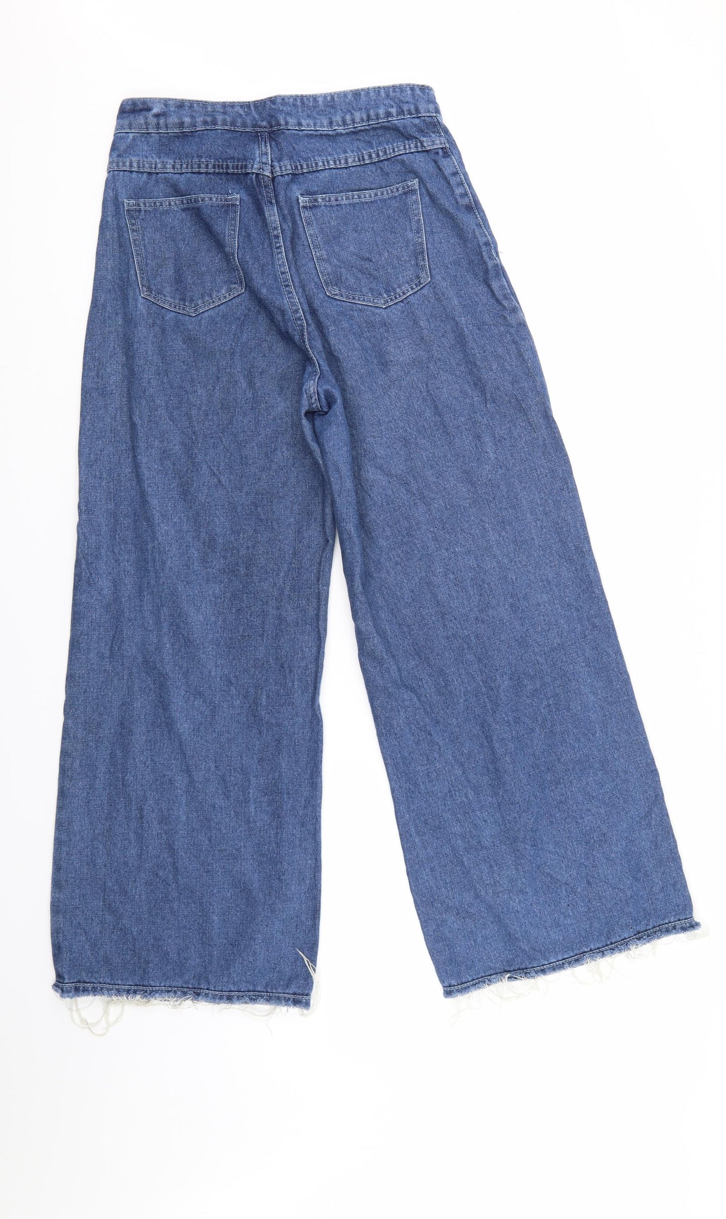 SheIn Womens Blue  Denim Wide-Leg Jeans Size S L26 in - Flared