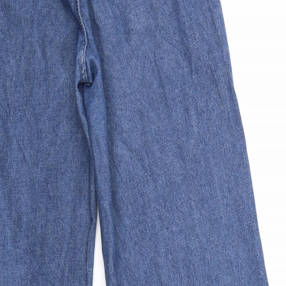 SheIn Womens Blue  Denim Wide-Leg Jeans Size S L26 in - Flared
