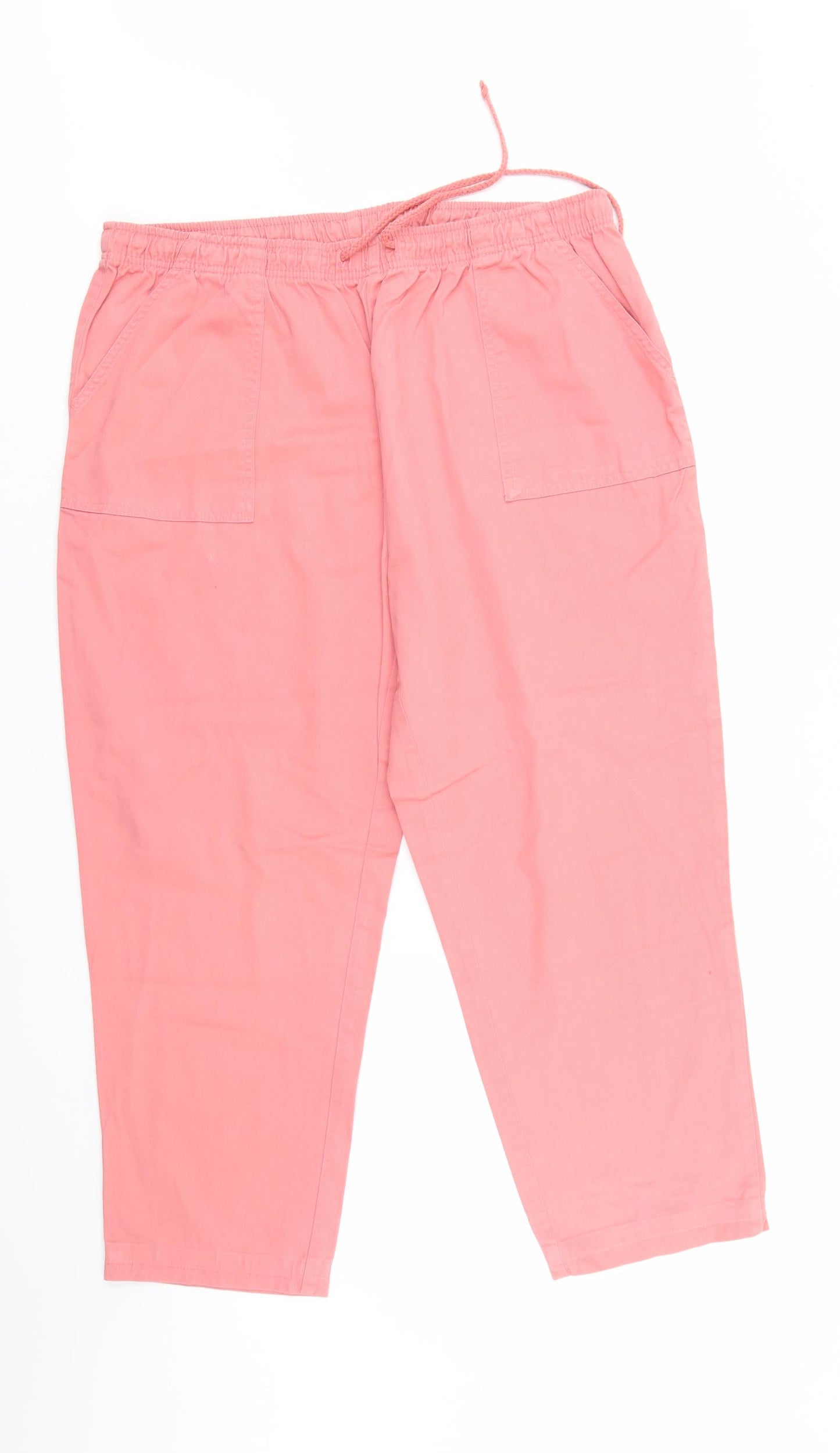 Damart Womens Pink  Denim Cropped Jeans Size 22 L25 in