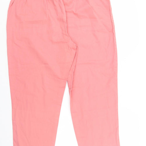 Damart Womens Pink  Denim Cropped Jeans Size 22 L25 in