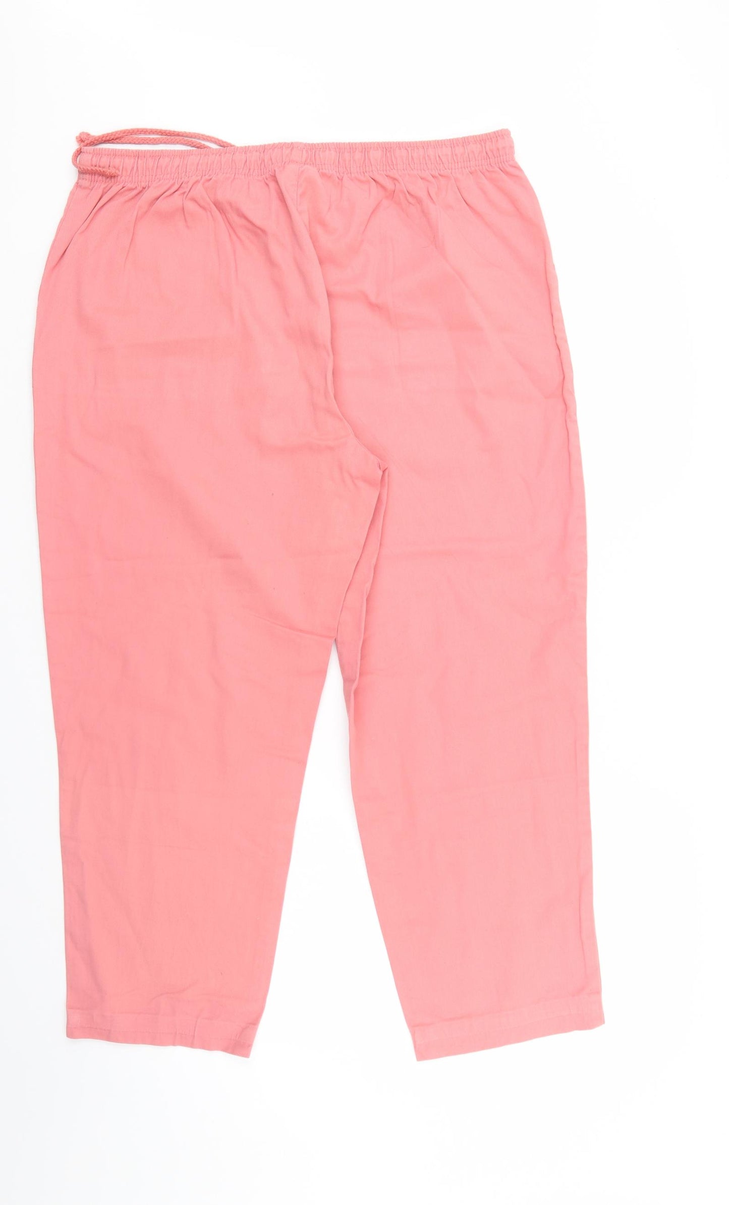 Damart Womens Pink  Denim Cropped Jeans Size 22 L25 in