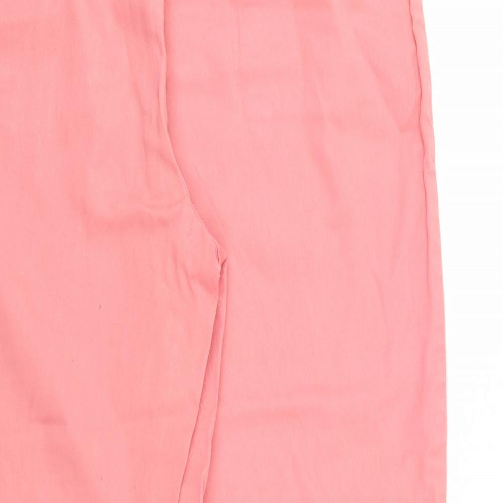 Damart Womens Pink  Denim Cropped Jeans Size 22 L25 in