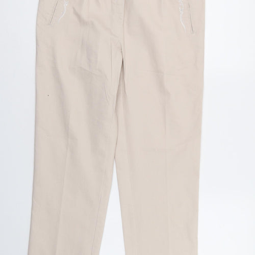 New Fashion Womens Ivory   Trousers  Size 30 in L27 in