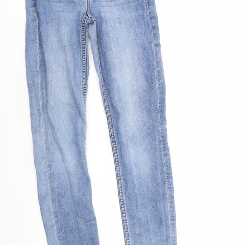 Divided Womens Blue  Denim Tapered Jeans Size 6 L28 in