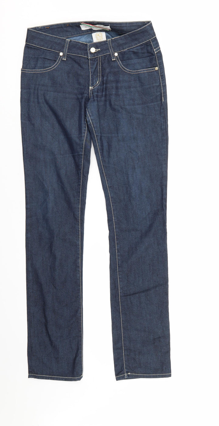 Made in Italy Mens Blue Denim Straight Jeans Size 27 L32 in