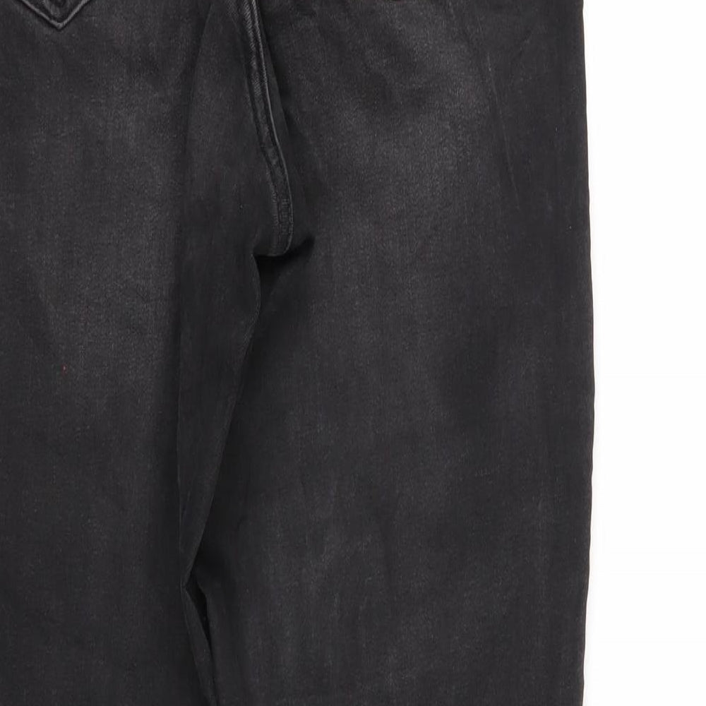MOHITO Womens Black  Denim Tapered Jeans Size 6 L26 in