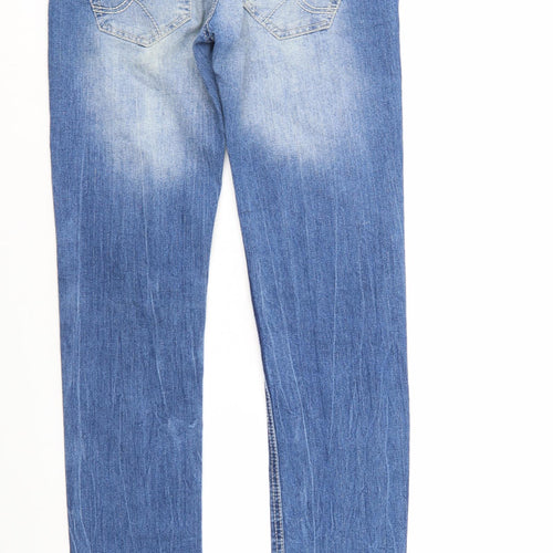 Terranova Womens Blue  Denim Straight Jeans Size M L31 in