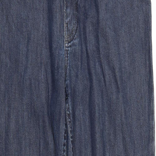LAURA DI SARPI Womens Blue  Denim Straight Jeans Size 10 L28 in