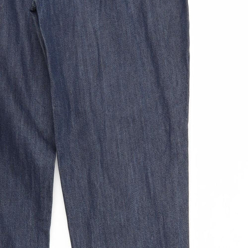 LAURA DI SARPI Womens Blue  Denim Straight Jeans Size 10 L28 in
