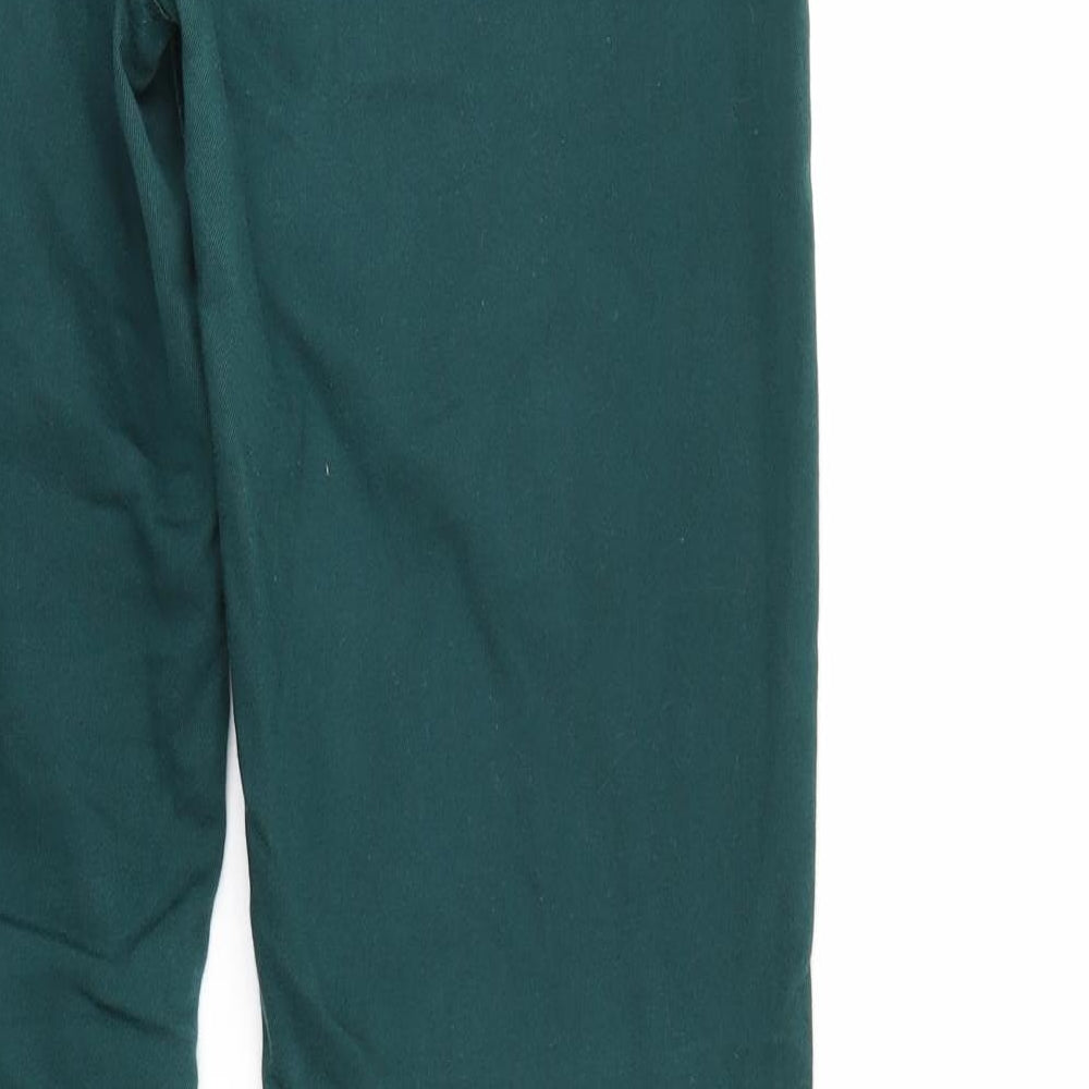 Denim & Co. Womens Green  Denim Tapered Jeans Size 14 L31 in