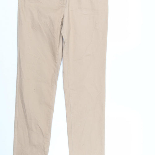 BX Jeans Womens Beige  Denim Straight Jeans Size 10 L31 in