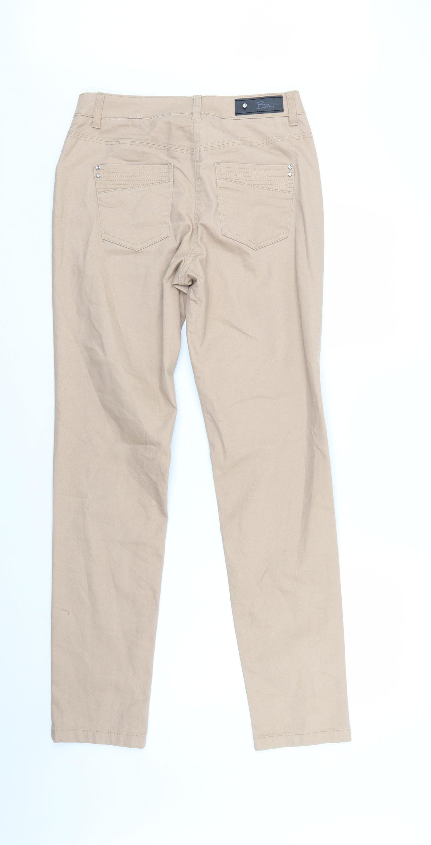 BX Jeans Womens Beige  Denim Straight Jeans Size 10 L31 in