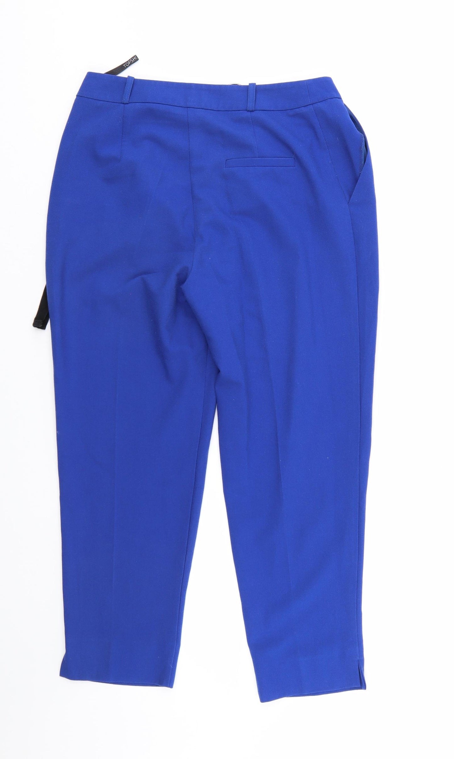 Top Shop Womens Blue   Cropped Trousers Size 10 L24 in