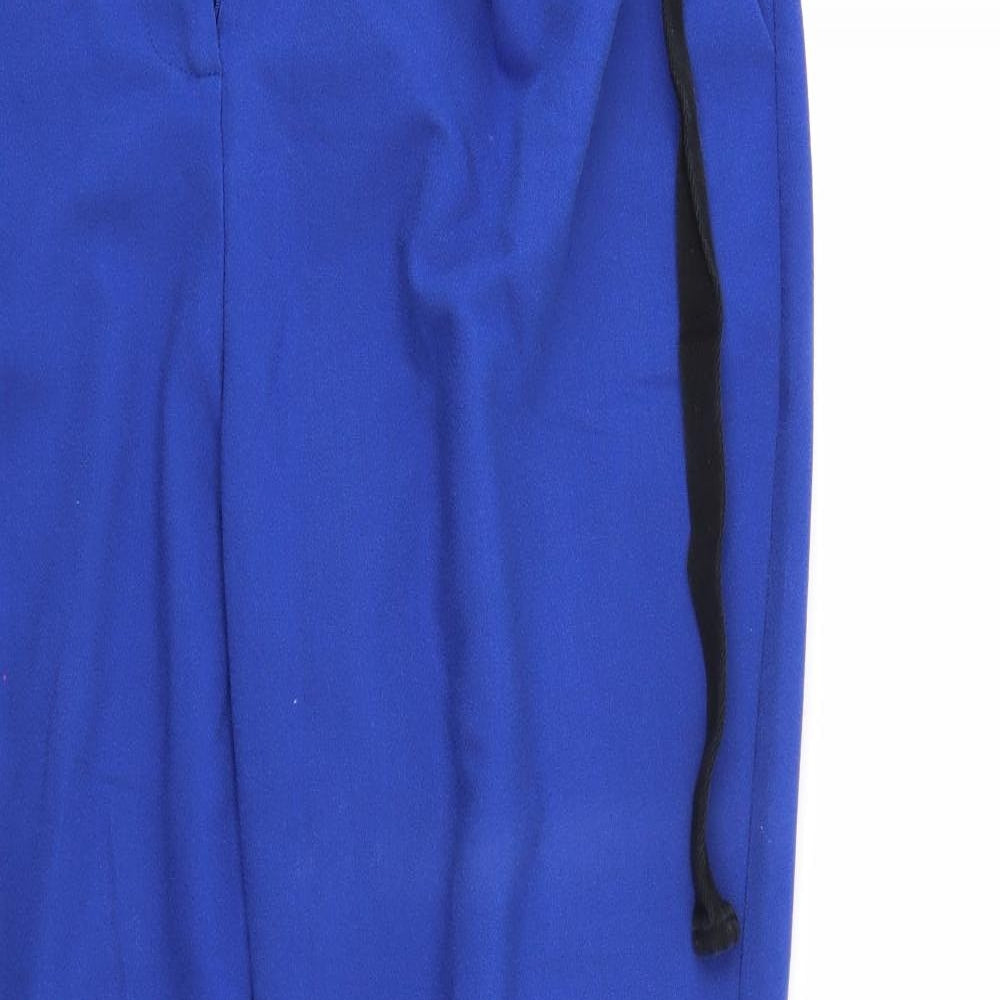 Top Shop Womens Blue   Cropped Trousers Size 10 L24 in