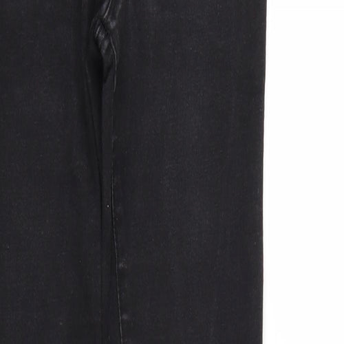 Denim & Co. Womens Black  Denim Straight Jeans Size 4 L28 in