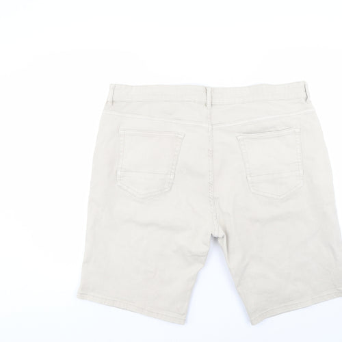 George Mens Ivory  Denim Chino Shorts Size 42