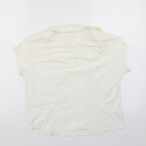 Marks and Spencer Womens White   Basic Blouse Size 18
