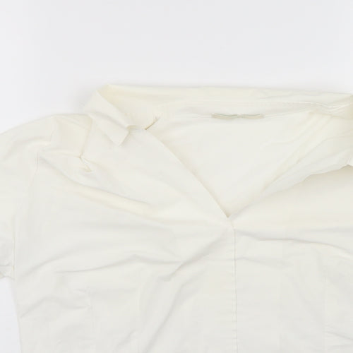 Marks and Spencer Womens White   Basic Blouse Size 18