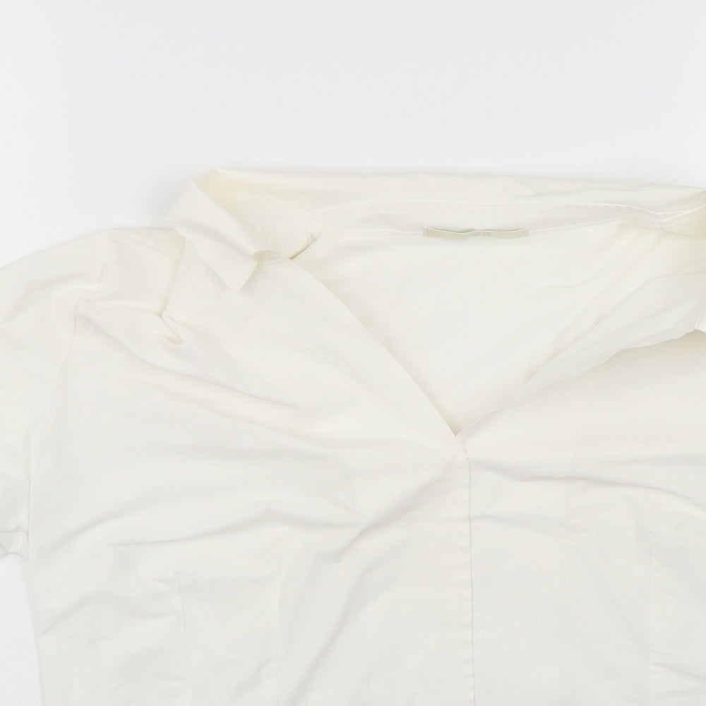 Marks and Spencer Womens White   Basic Blouse Size 18