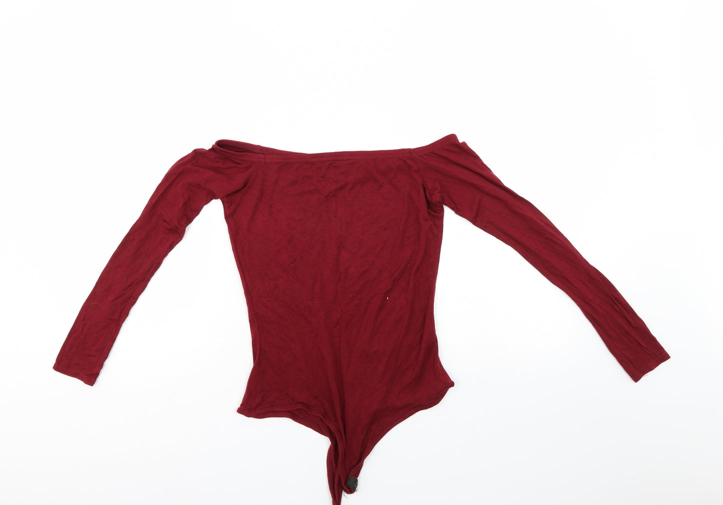 PRETTYLITTLETHING Womens Red   Bodysuit One-Piece Size 12