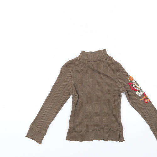 Catimini Girls Green   Pullover Jumper Size 4 Years  - Battleship green colour