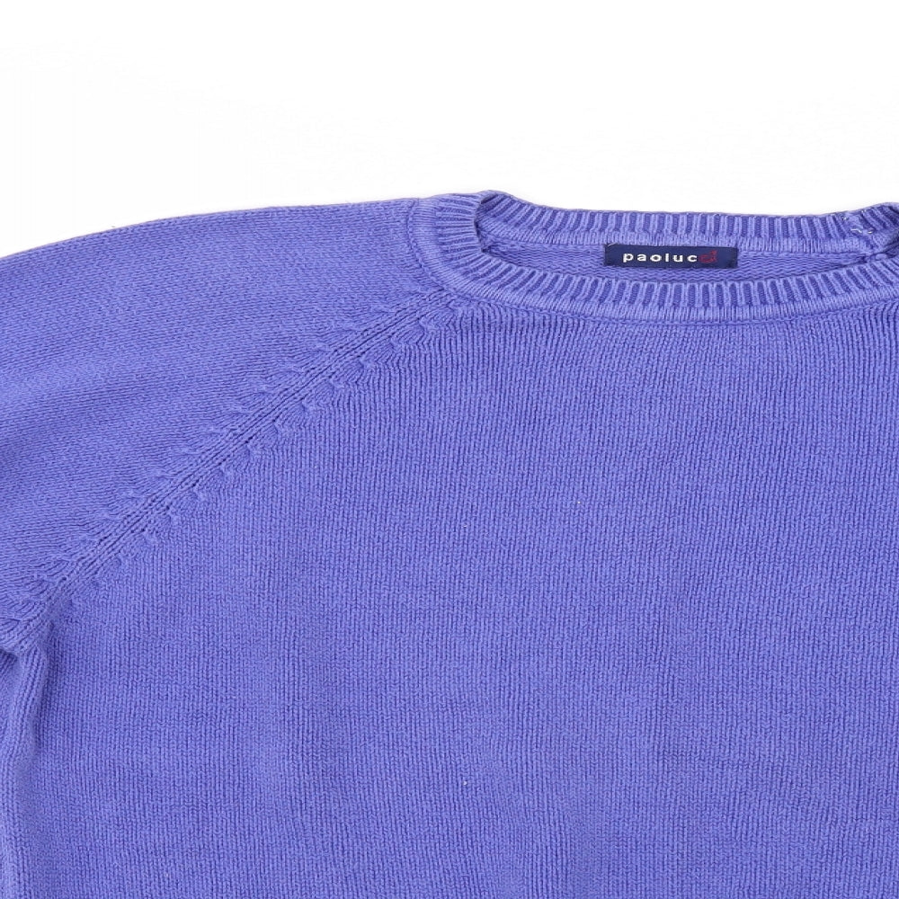 paolucci Mens Blue   Pullover Jumper Size M