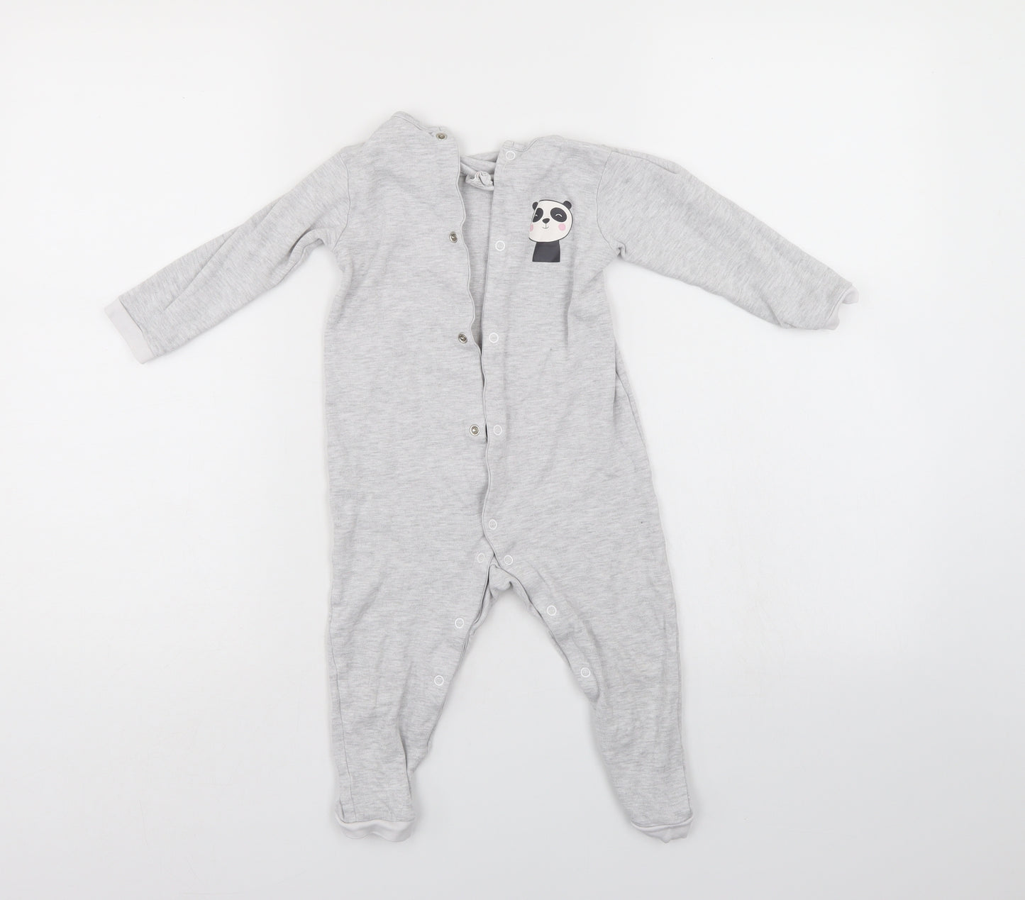 Lily & Dan Boys Grey   Babygrow One-Piece Size 18-24 Months