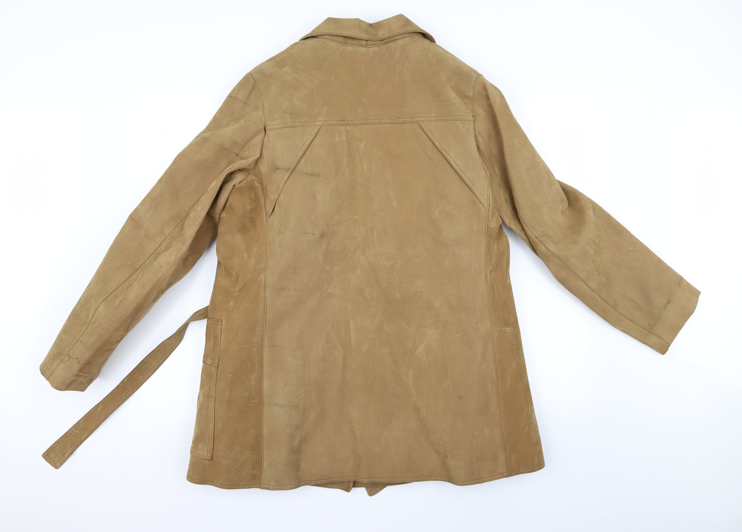 Preworn Womens Beige   Overcoat Coat Size L