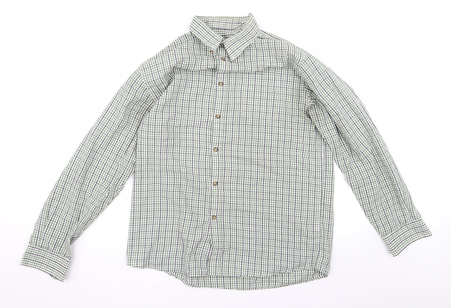 Primark Mens Green    Button-Up Size L