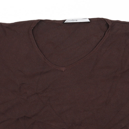 n Womens Brown   Cardigan Jumper Size M