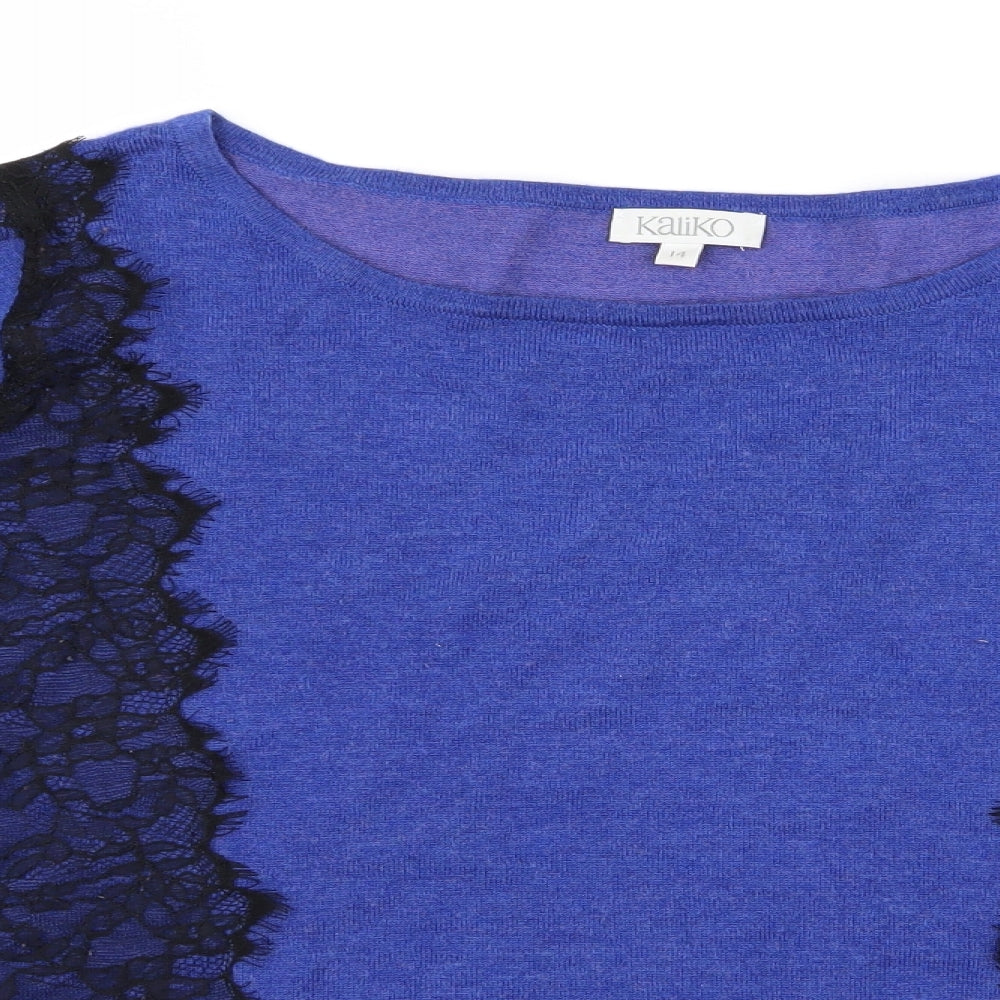 Kaliko Womens Blue   Basic T-Shirt Size 14