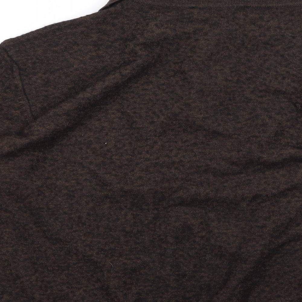 QUATTRO Mens Brown    Polo Size L