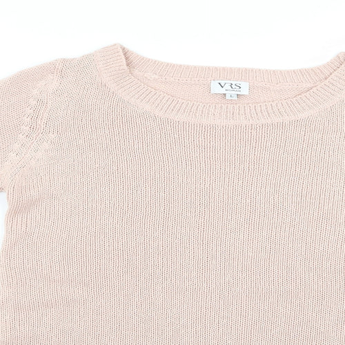 vrs Womens Pink   Pullover Jumper Size L