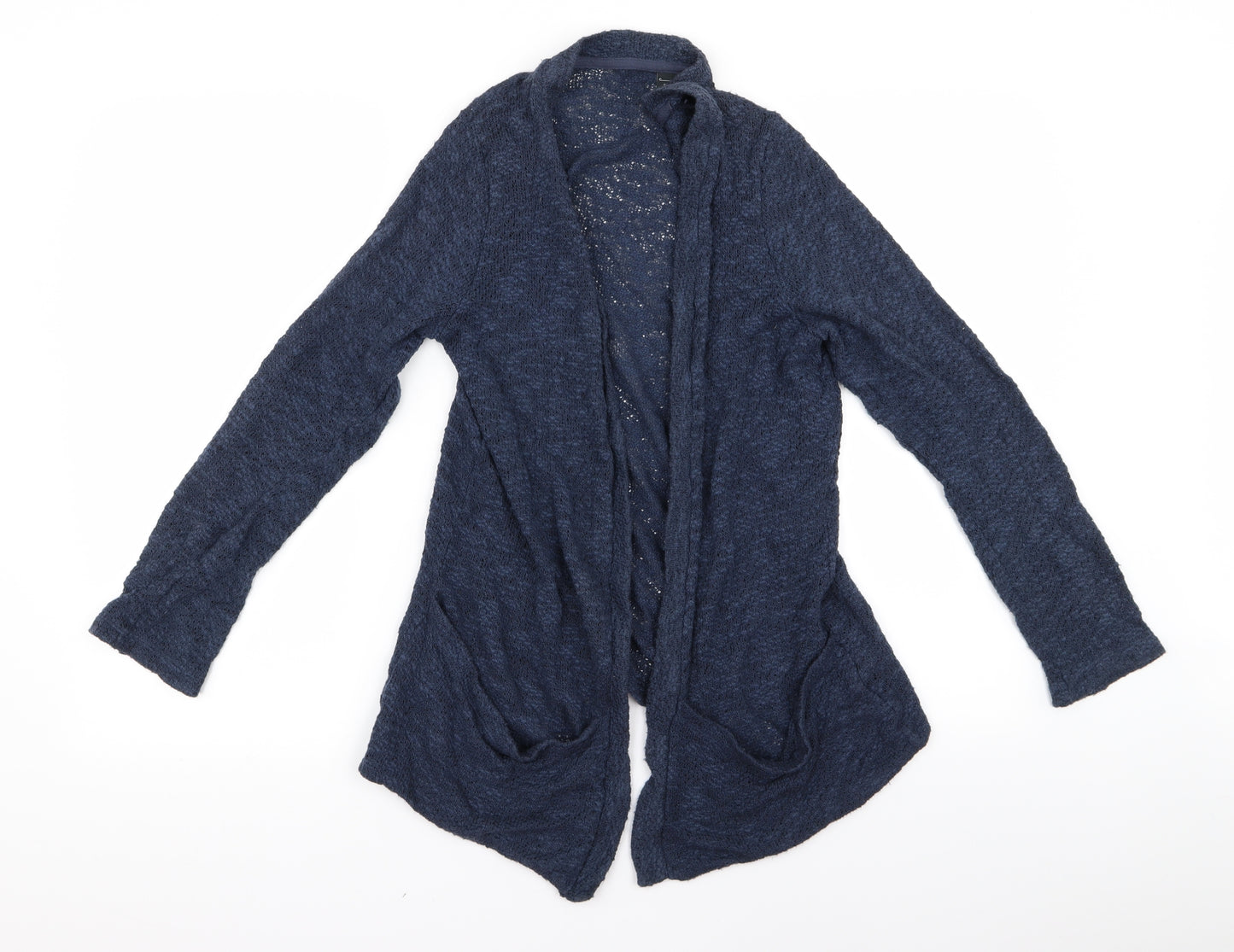 Preworn Womens Blue  Rayon Cardigan Jumper Size XL