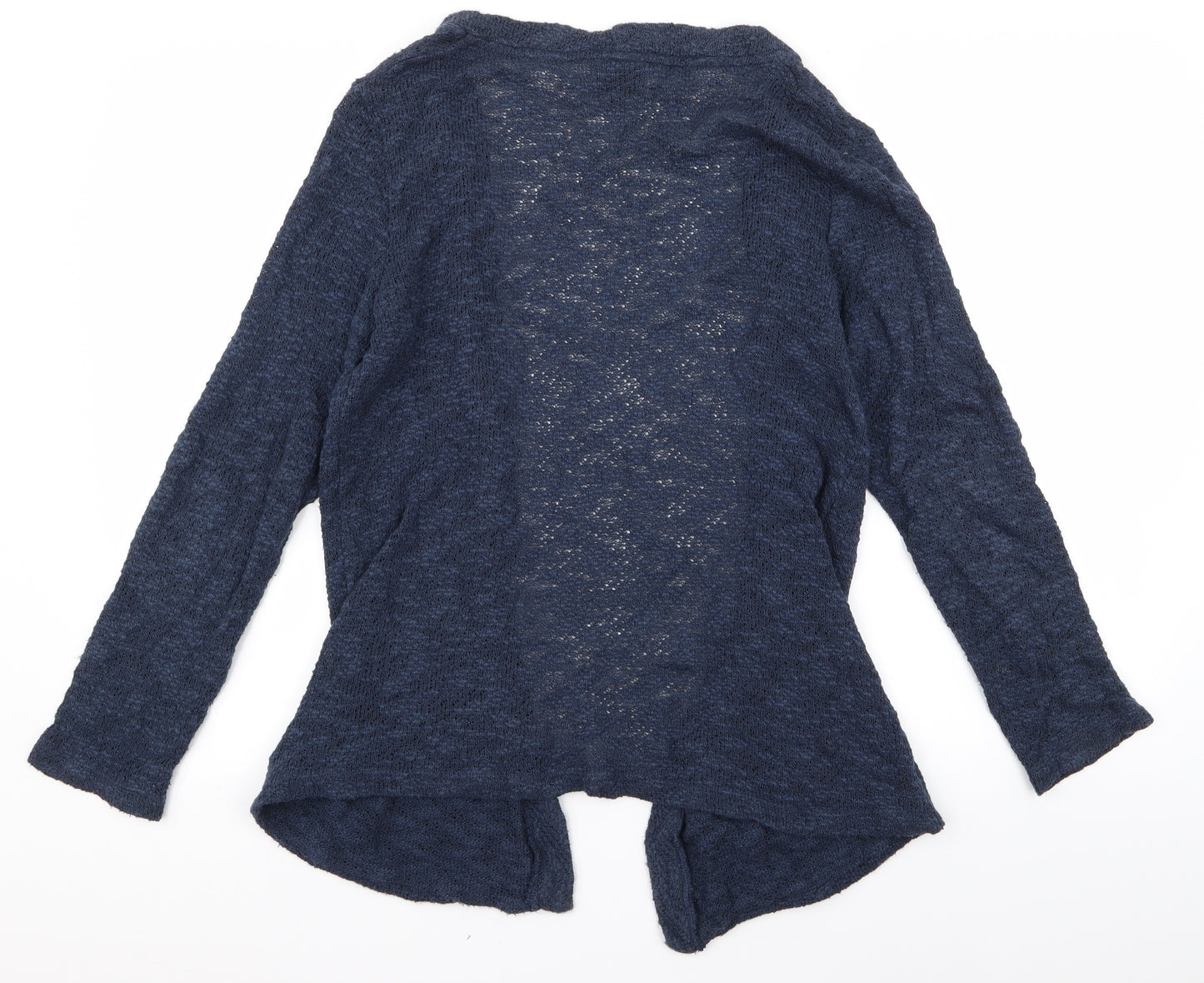 Preworn Womens Blue  Rayon Cardigan Jumper Size XL