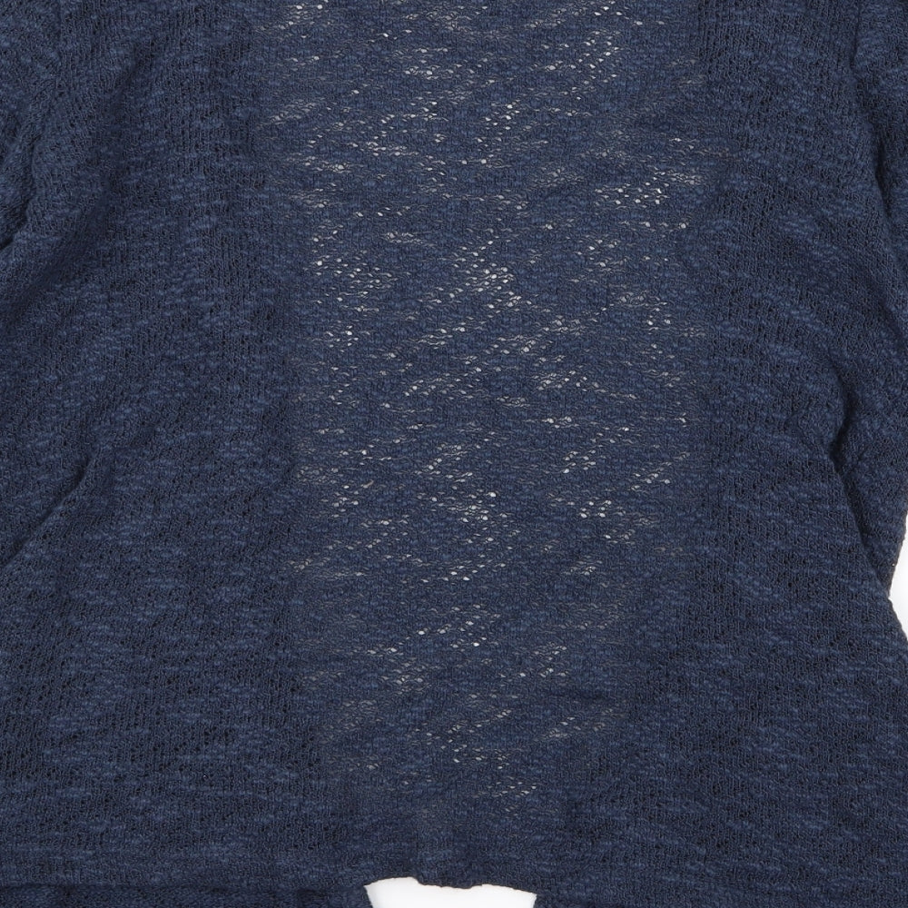 Preworn Womens Blue  Rayon Cardigan Jumper Size XL