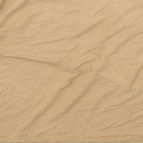 Topshop Womens Beige   Basic T-Shirt Size 6
