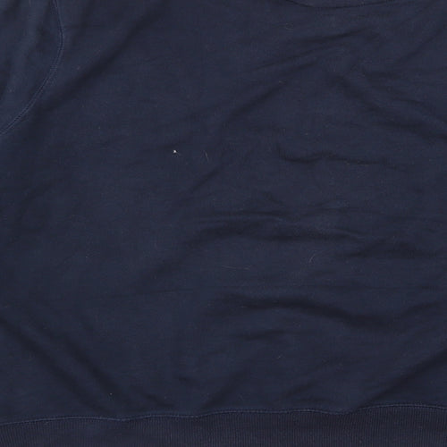 Preworn Mens Black  Rayon Pullover Jumper Size XL